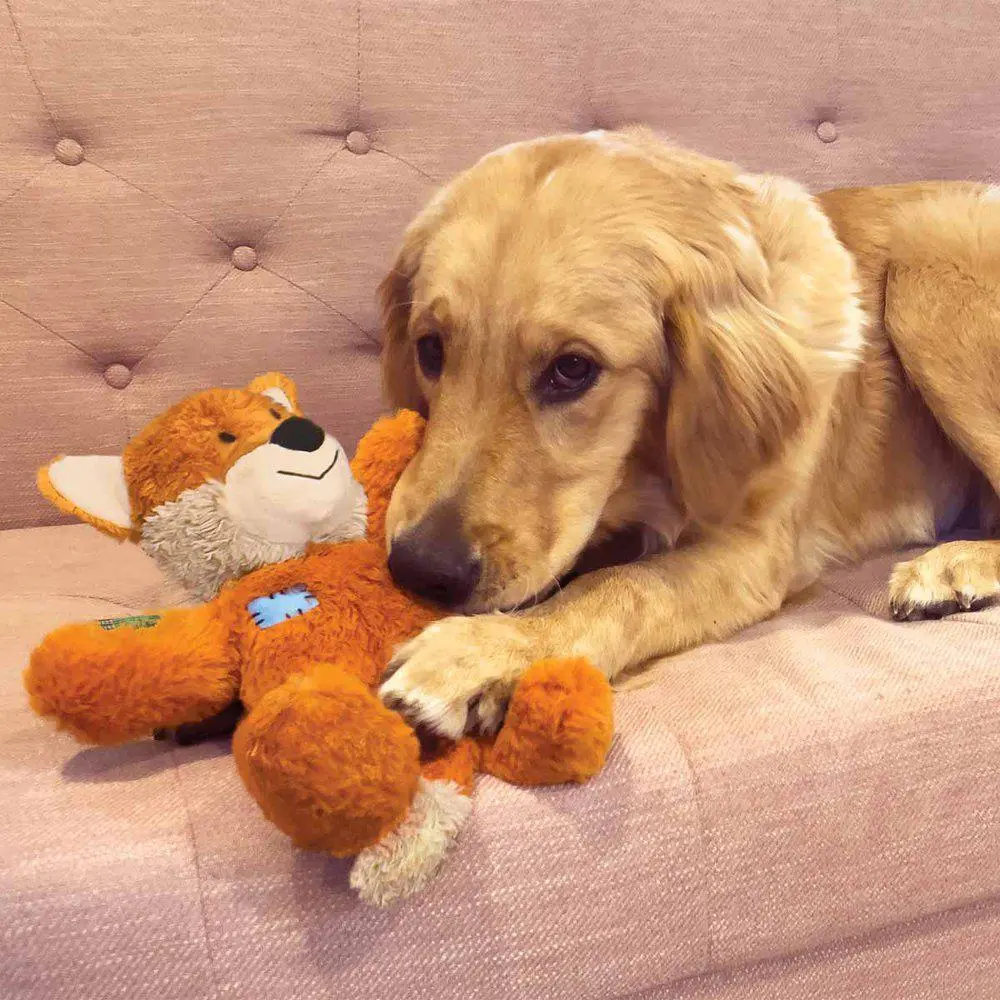 KONG Wild Knots Fox S/M 24x19x7,5 cm - ræv bamse til hunde